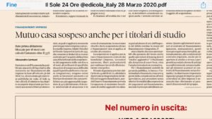 cura italia incentivi pr